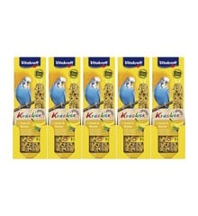 Vitakraft - Bird treats - 5 x Kräcker® banana and sesame, for budgies (bundle)