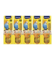 Vitakraft - Bird treats - 5 x Kräcker honey and sesame for budgies (bundle)