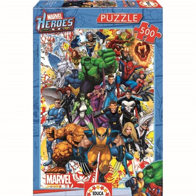 Educa - 500 Marvel Heroes Puzzles (80-15560)