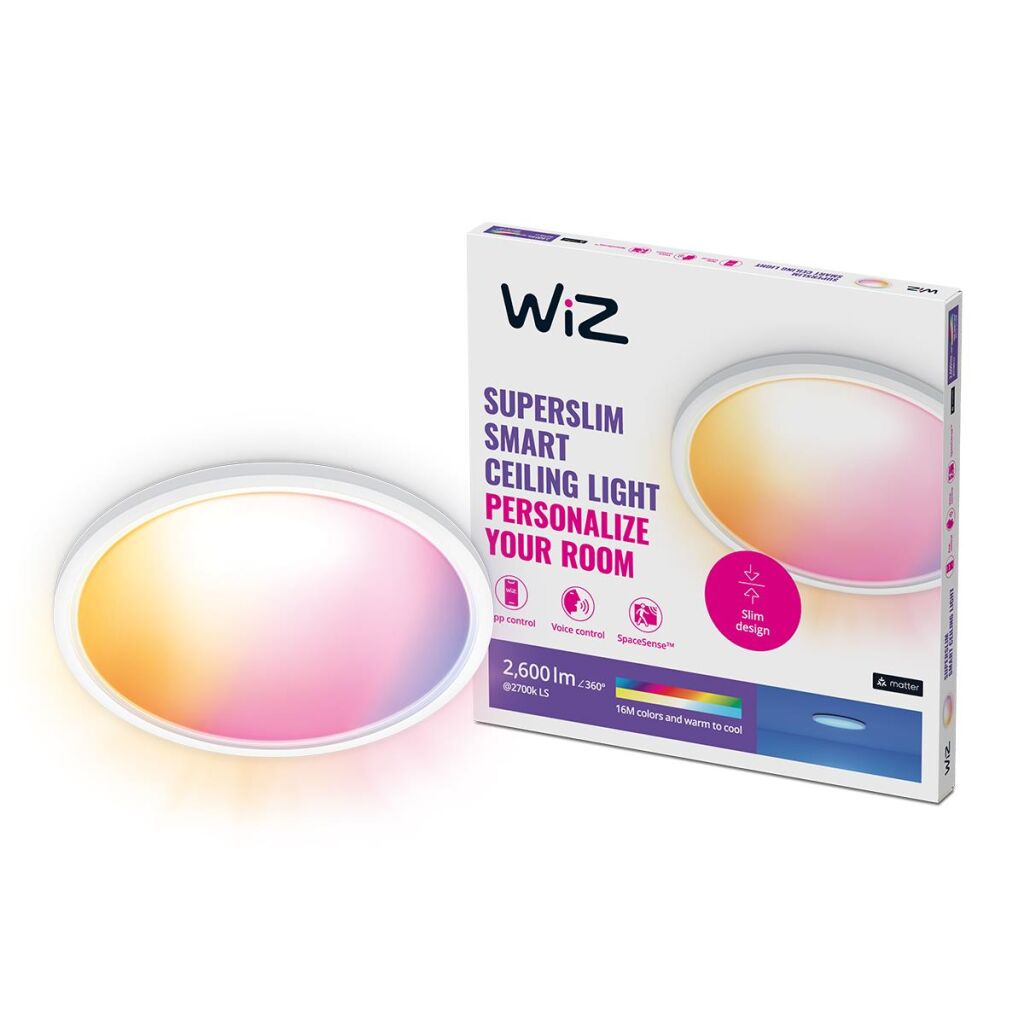 Wiz - SuperSlim WiZ Taklampe 22W - Smart RGB-belysning - Elektronikk