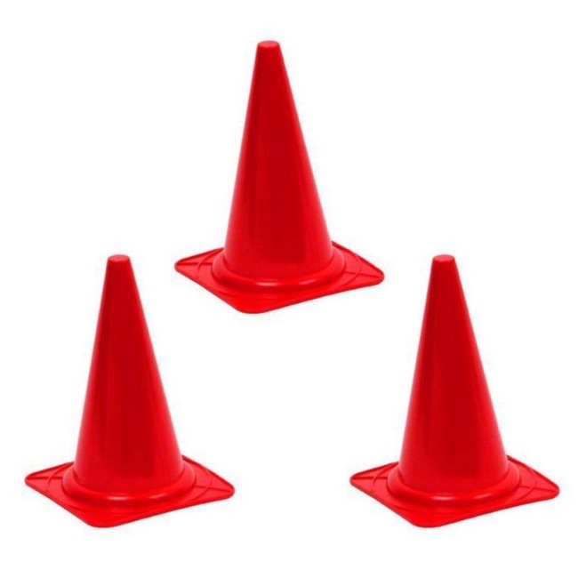 AKITA - 3 x Cone Red 28cm height