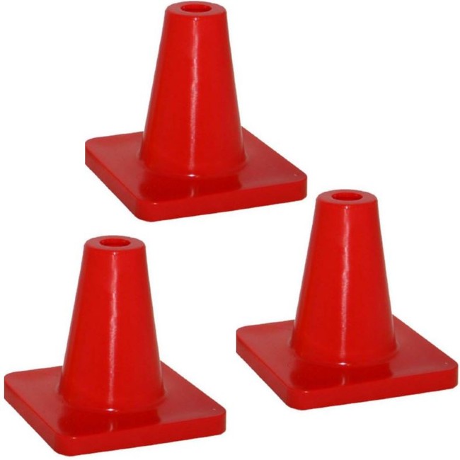 AKITA - 3 x Cone Red 15cm height