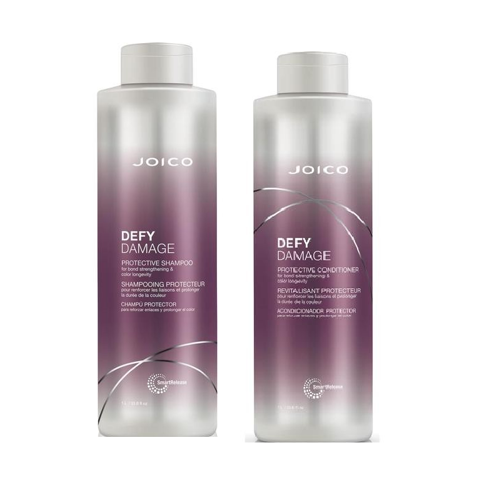 Joico - Defy Damage Protective Shampoo 1000 ml + Joico - Defy Damage Protective Conditioner 1000 ml