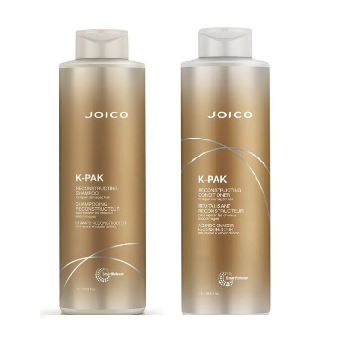 Joico - K-Pak Reconstucting Shampoo 1000 ml + Joico - K-Pak Reconstructing Conditioner 1000 ml - Skjønnhet