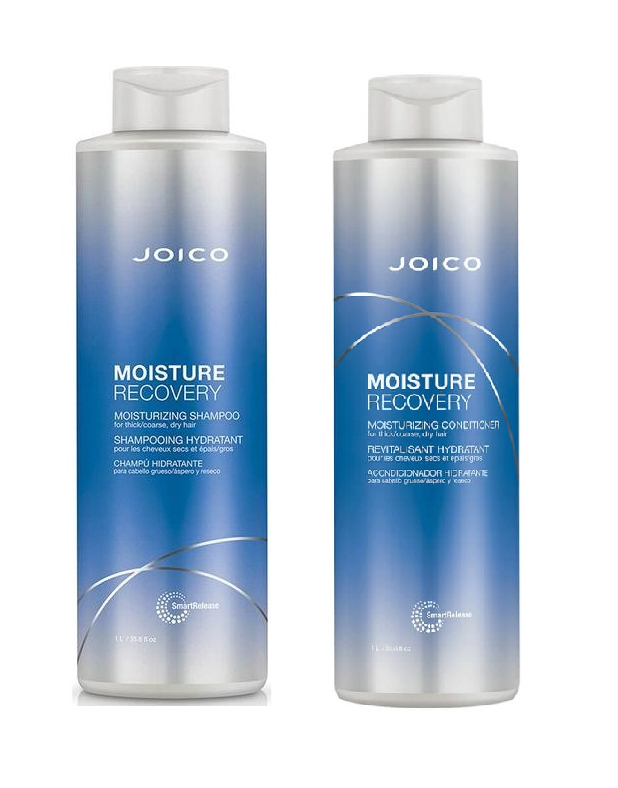 Joico - Moisture Recovery Shampoo 1000 ml + Joico - Moisture Recovery Conditioner 1000 ml - Skjønnhet