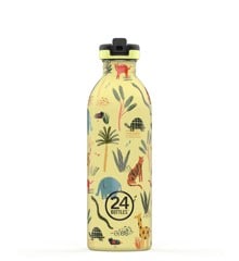 24 Bottles - Kids Collection - Urban Flaske 500 ml w. Sports Låg - Jungle Friends