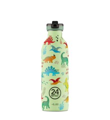 24 Bottles - Kids Collection - Urban flaske 500 ml w. Sports Låg - Jurassic Friends