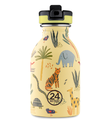 24 Bottles - Kids Collection - Urban Flasche 250 ml w. Sports Lid - Jungle Friends