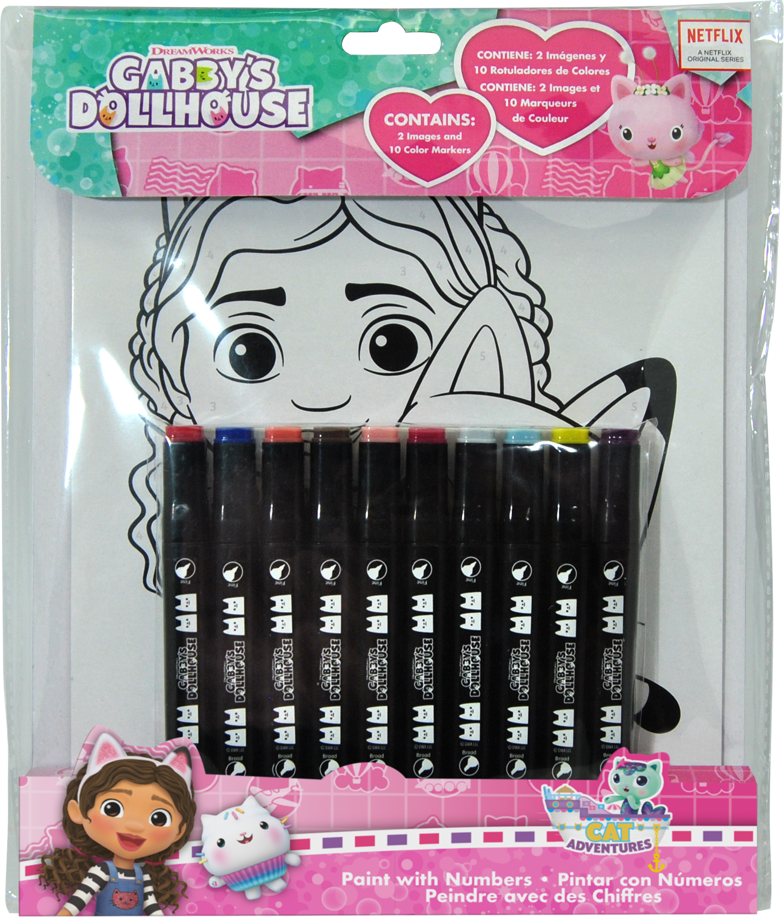 Gabbys Dollhouse - Markers (033706878) - Leker