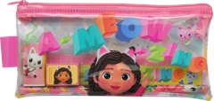 Kids Licensing - Filled Transparent Pencil Case - Gabbys Dollhouse (033708155)