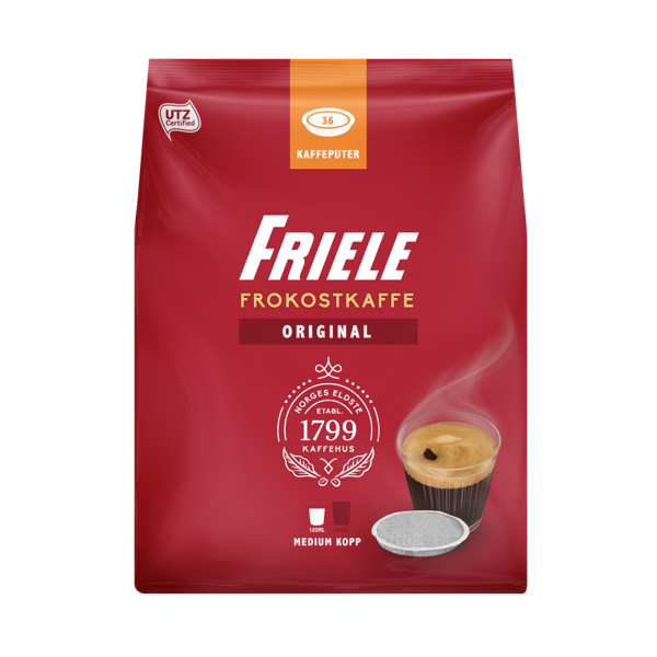 Senseo kaffepuder Friele Orginal (medium kop) 36 stk.