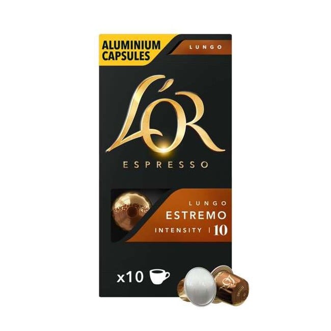 L'OR Capsules - Lungo Estremo - Coffee Capsules - 10 pcs