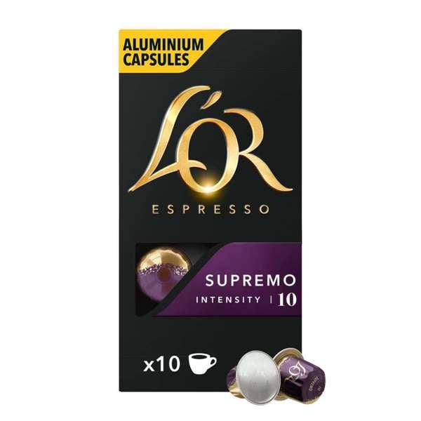 L'OR Capsules - Espresso Supremo - Coffee Capsules - 10 pcs - Mat og drikke