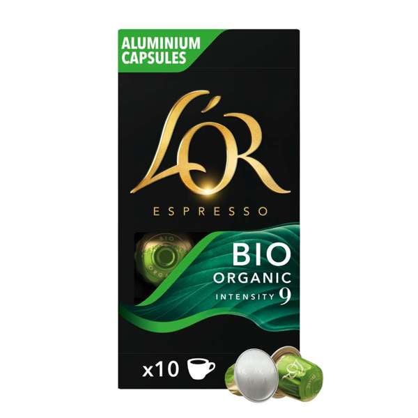 L'OR Capsules - Organic - Coffee Capsules - 10 pcs - S - Mat og drikke