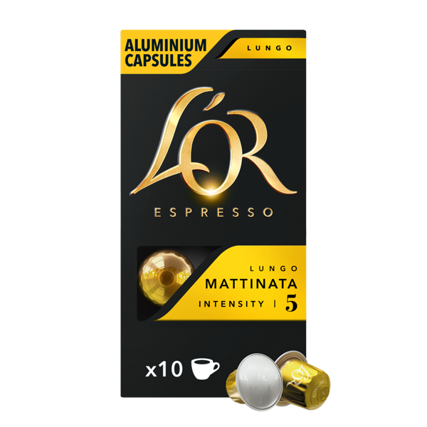 L'OR Capsules - Lungo Mattinata - Coffee Capsules - 10 pcs - Mat og drikke