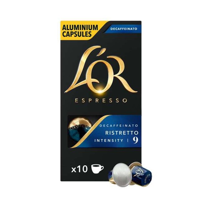 L'OR Capsules - Ristretto Decaffeinato - Coffee Capsules - 10 pcs