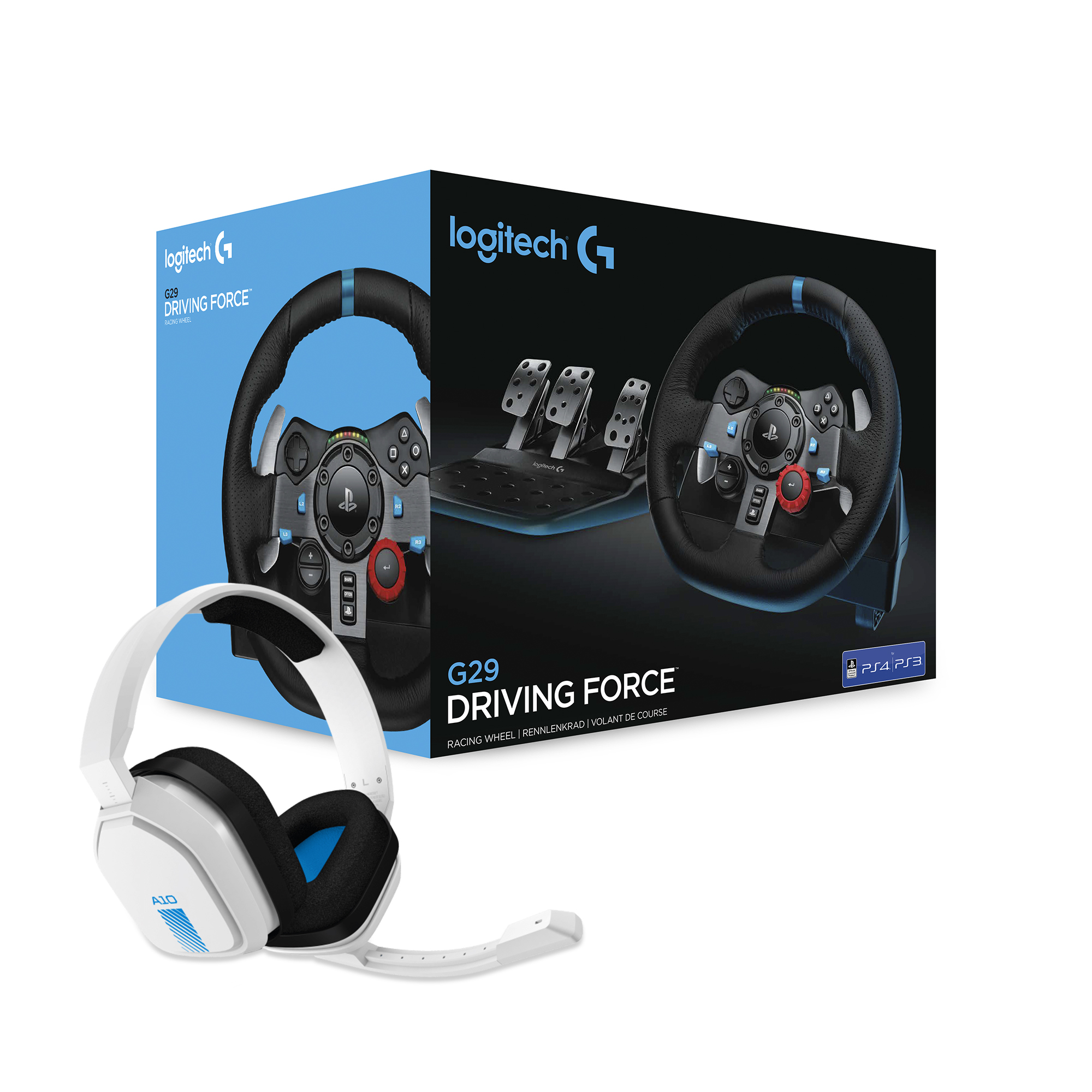 Kit Volante Logitech G29 Driving Force + Headset astro Gaming A10 - PS5,  PS4, PS3 e pc em Promoção na Americanas