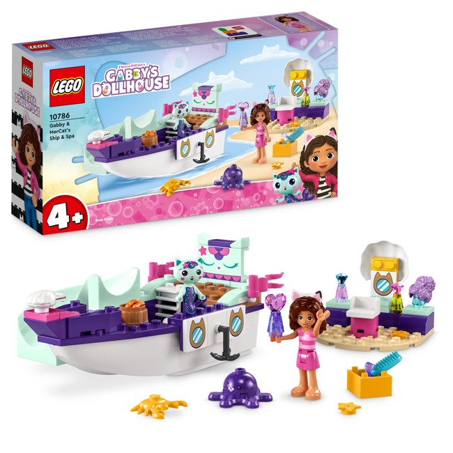 LEGO Gabby's Dollhouse - Gabby og Havkatts skip og spa (10786)
