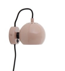Frandsen - Ball væglampe Ø12 - Glossy Nude
