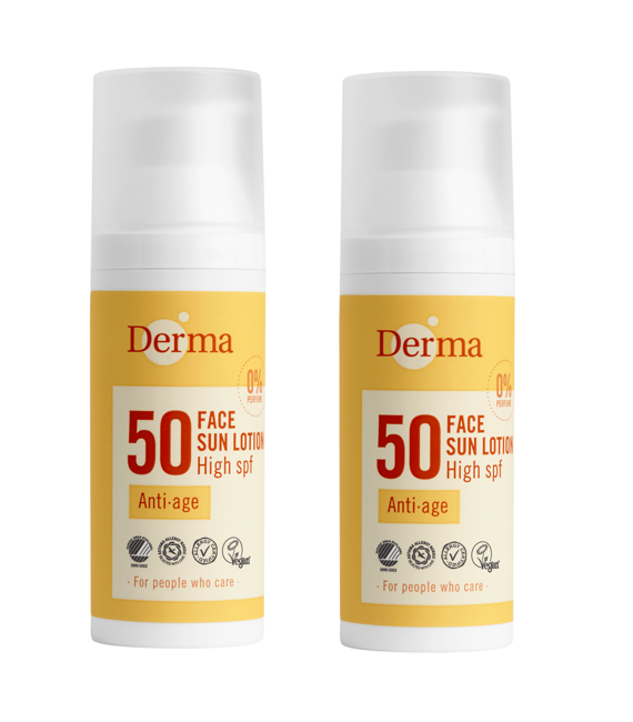 Derma - Face Sun Lotion SPF 50 50 ml x 2