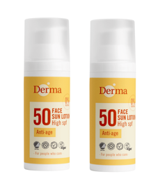 Derma - Face Sun Lotion SPF 50 50 ml x 2