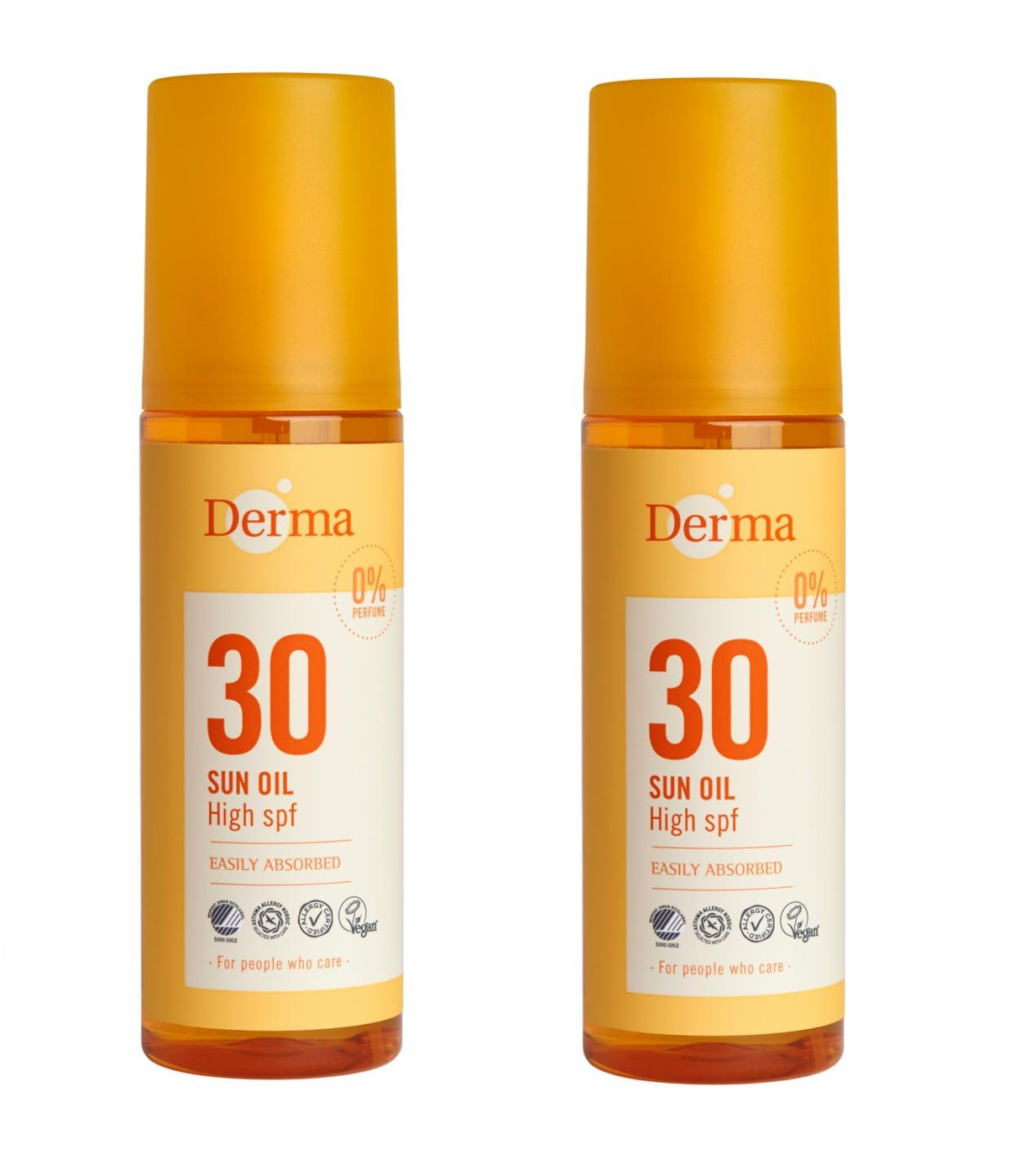 Derma - Sun Oil SPF 30 150 ml x 2 - Skjønnhet
