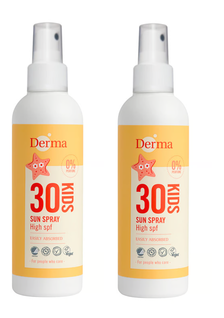 Derma - 2 x Kids Sun Spray SPF 30 200 ml  - Sonnencreme