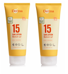 Derma - Sun Lotion SPF 15 200 ml x 2