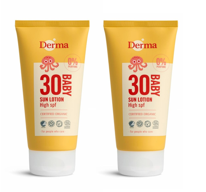 Derma - 2 x Eco Baby Sun Lotion SPF 30 150 ml - Sonnencreme