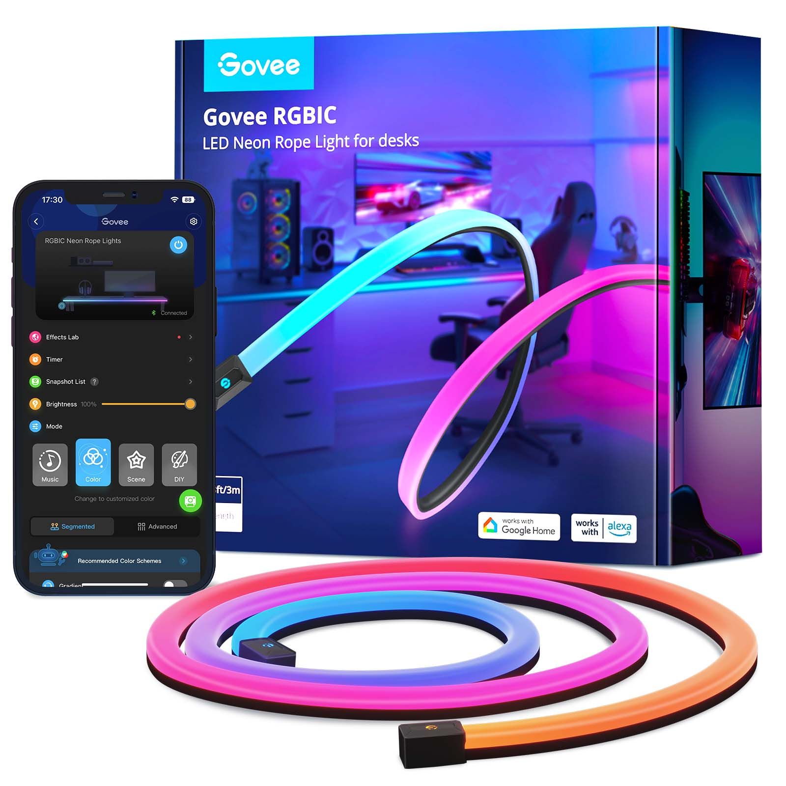 Govee - Neon Gaming Table Light 3m - Elektronikk