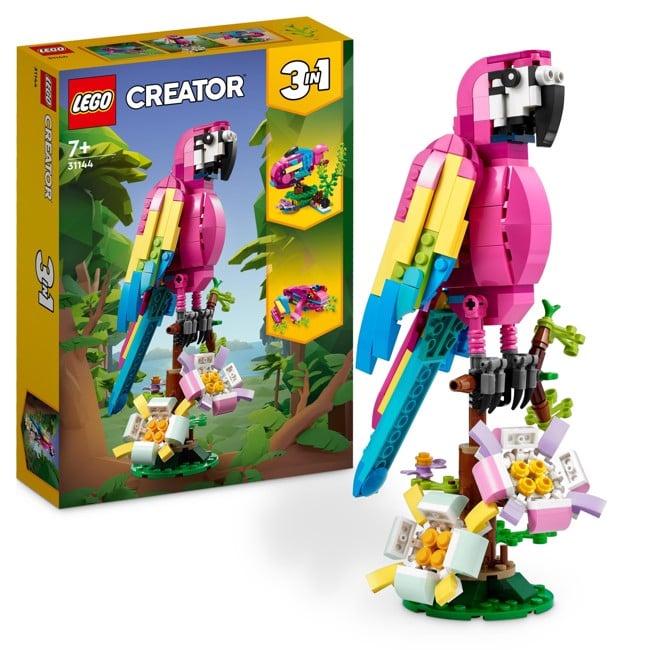 LEGO Creator - Exotischer pinkfarbener Papagei (31144)
