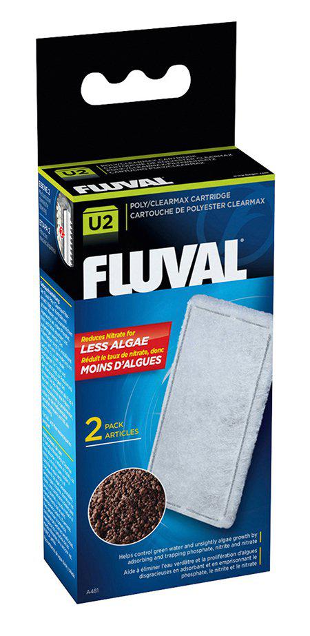 FLUVAL -Poly/Clearmax filter cartridge Fluval U2 - (126.2481) - Kjæledyr og utstyr