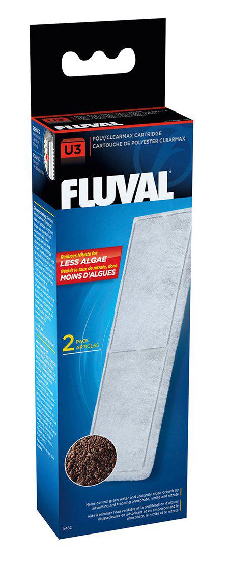 FLUVAL - Poly/Clearmax filter cartridge Fluval U3 - (126.2482) - Kjæledyr og utstyr