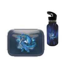 Tinka - Water Bottle Steel & Lunch Box - Dragon