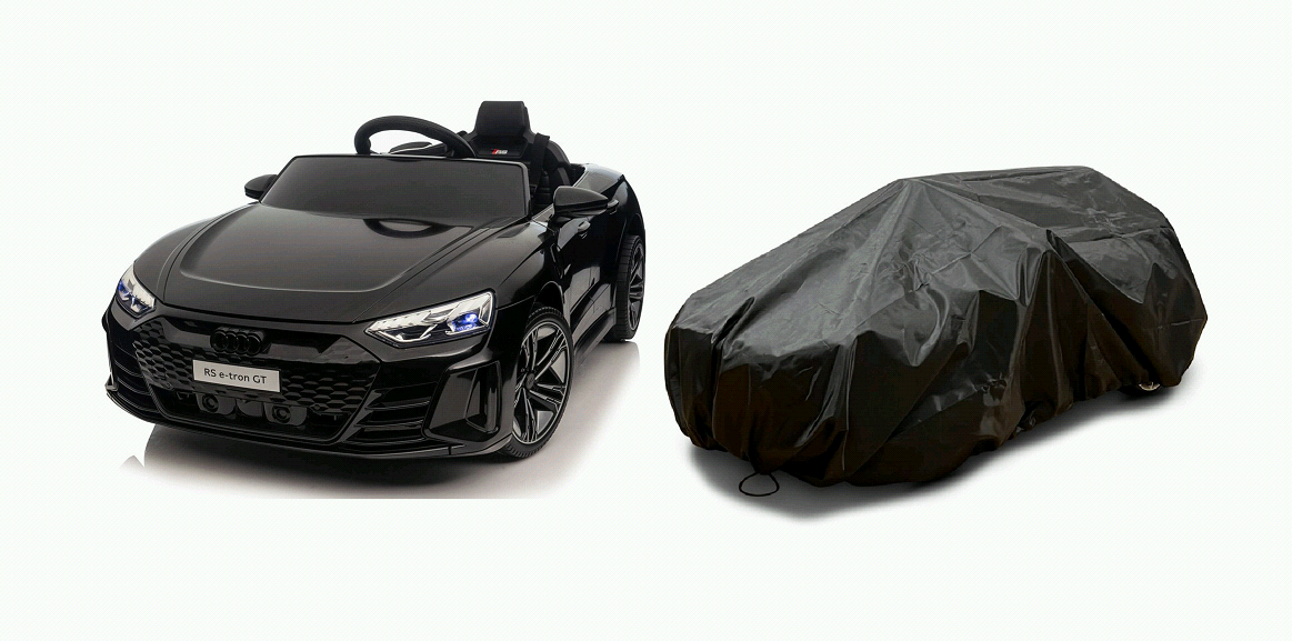 Azeno - Electric Car - Audi E-Tron + Cover - Black - Leker