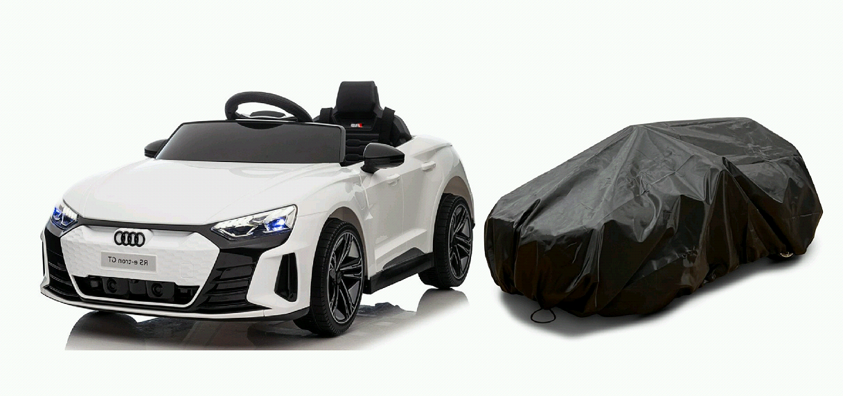 Azeno - Electric Car - Audi E-Tron + Cover - White - Leker
