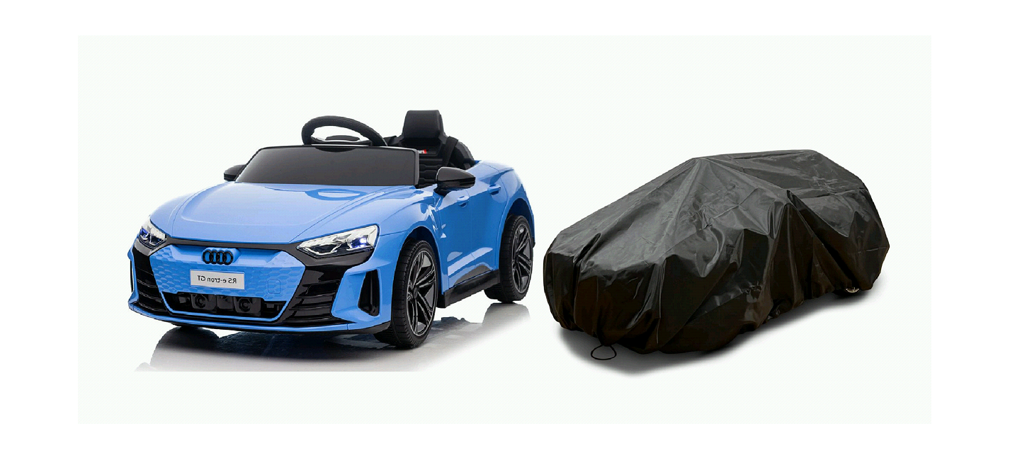 Azeno - Electric Car - Audi E-Tron + Cover - Blue