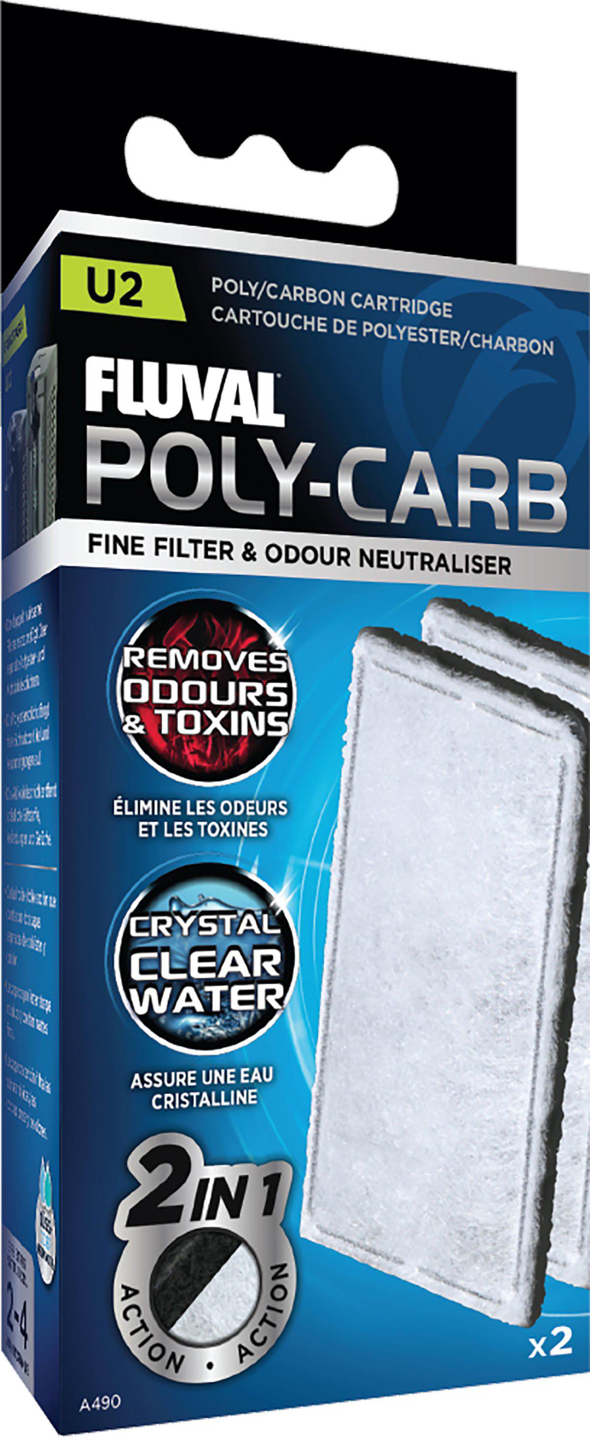 FLUVAL - Poly/Carbon Cartridge 2 pack U2 - (126.2490) - Kjæledyr og utstyr