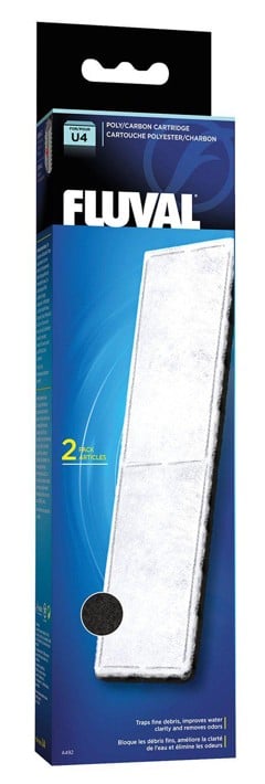 FLUVAL - Poly/Carbon Cartridge 2 pack U4 - (126.2492)