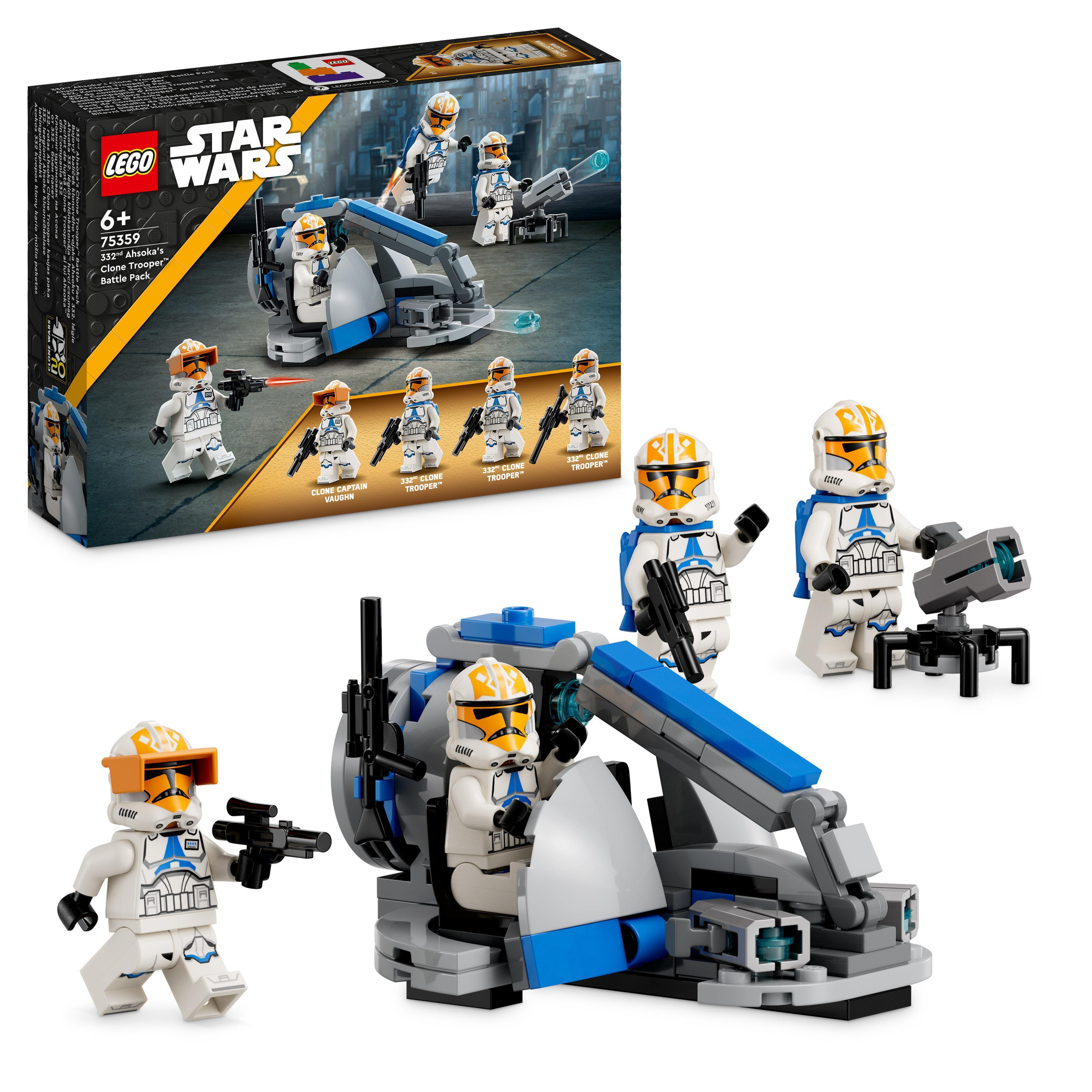 LEGO Star Wars - Stridspakke med Ahsokas klonesoldat fra 332. kompani (75359) - Leker