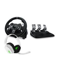 Logitech - G920 Driving Force Racing Wheel incl Astro A10 Gaming Headset Bundle