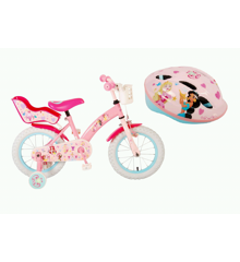 Volare - Børnecykel 16" - Disney Prinsesser + Cykelhjelm 52-56 cm