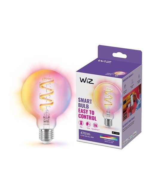 WiZ - E27 - Color & Tunable White Filament Bulb - Globe - WiFi
