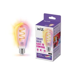 WiZ - E27 - Kleur- en instelbare Witte Filamentlamp - Edison - WiFi