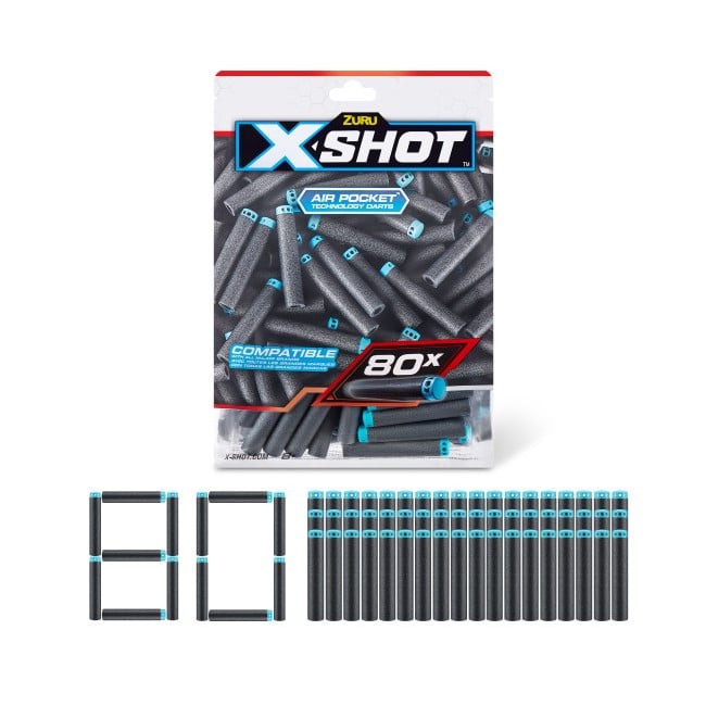 X SHOT-Excel 80PK Refill Darts