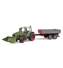 Bruder - Fendt Vario 211 with frontloader and tipping trailer (02182)