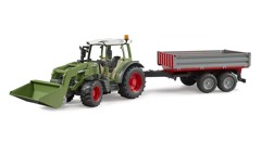 Bruder - Fendt Vario 211 with frontloader and tipping trailer (02182)