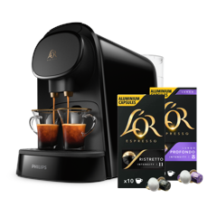 Philips L'Or - Barista Original Capsule Machine Black - Starter Kit (LM8012/00)