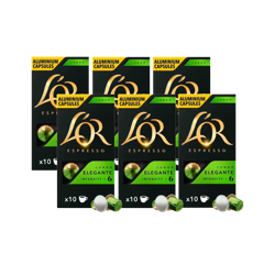 L'OR Capsules - Lungo Elegante - 6 Bags - Bundle