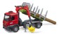 Bruder - MB Arocs Timber truck with loading crane, grab & 3 trunks (03669) thumbnail-3
